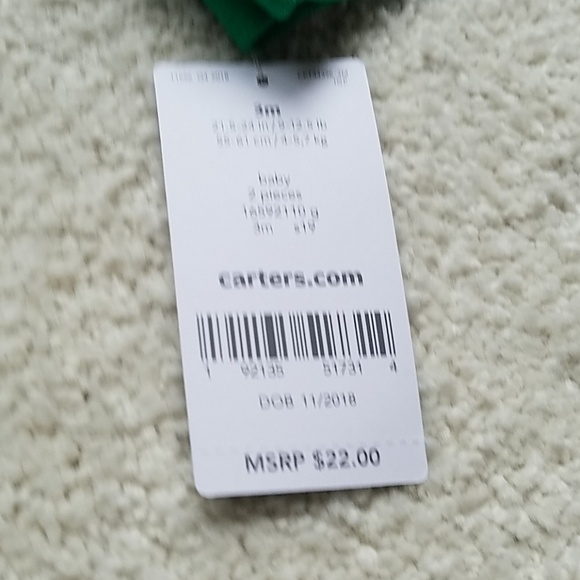 3 For $30. St. Patricks day 2 piece set. Pants and long sleeve bodysuit - Picture 6 of 6